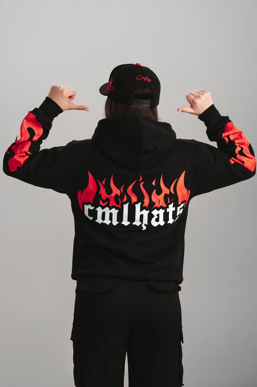 Sudadera CML negro/rojo